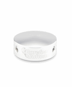 Barefoot Buttons V1 Standard Silver footswitch button, fits common 3PDT guitar pedal switches measuring 3/8" (10mm)
