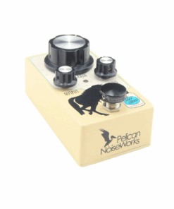 A V1 Mini Black Barefoot Button on a Pelican Noiseworks pedal switch