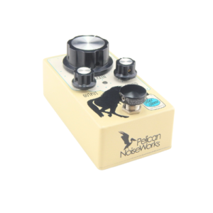 A V1 Mini Black Barefoot Button on a Pelican Noiseworks pedal switch