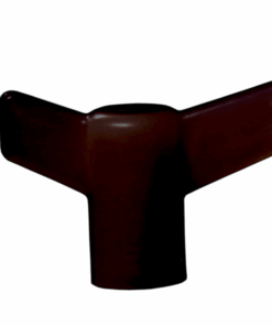 A red object is in the dark.