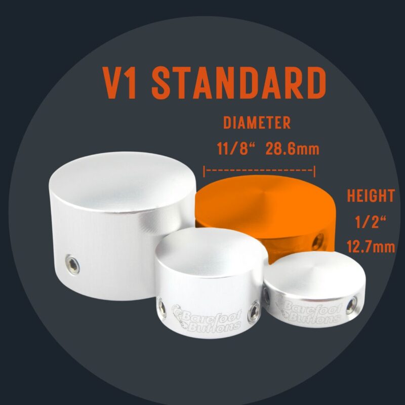 A picture of the different sizes and shapes of the v 1 standard.