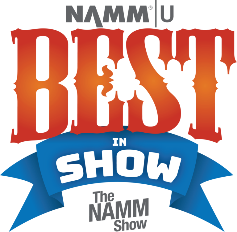 NAMM Best in Show Winner award badge